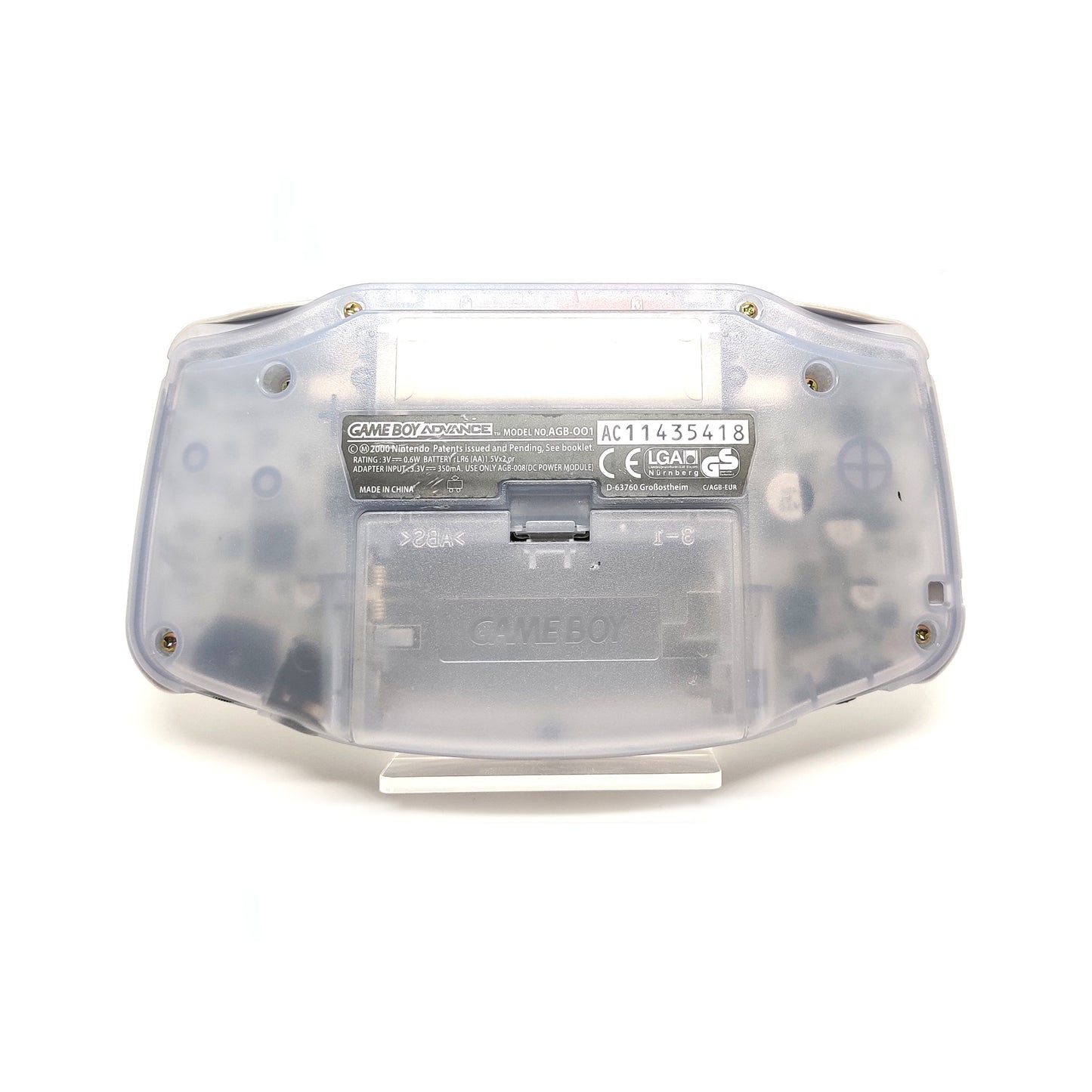 Nintendo Game Boy Advance konzol Clear