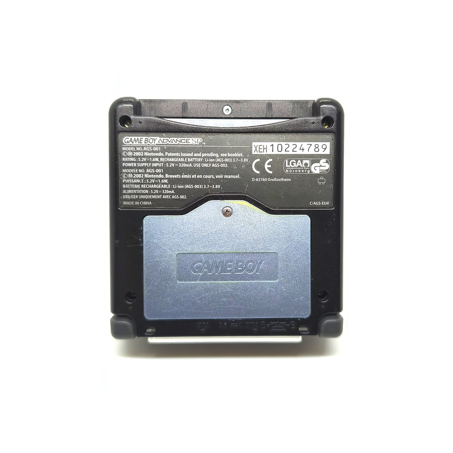 Nintendo Game Boy Advance SP konzol fekete (ajándék nagyító és leírás)