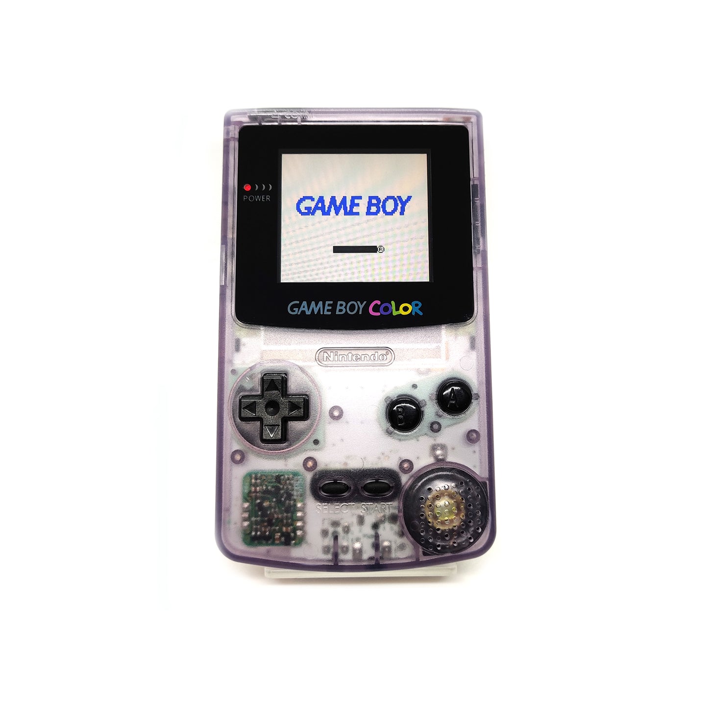 Nintendo Game Boy Color konzol Atomic Purple - IPS kijelzővel