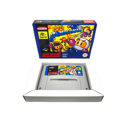 Super Bomberman (repro doboz) - Super Nintendo PAL játék